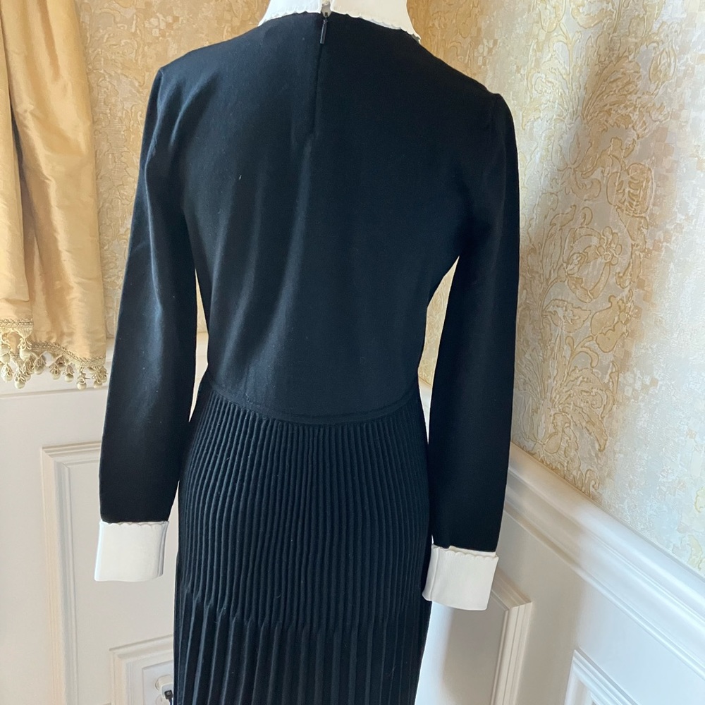 Tory Burch black and white knit dress - Picture 2 of 10